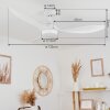 Follseland ventilatore da soffitto LED Bianco, 1-Luce, Telecomando