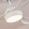 Follseland ventilatore da soffitto LED Bianco, 1-Luce, Telecomando