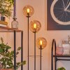 Gastor Lampada da terra 30 cm Legno chiaro, Nero, 3-Luci