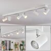 Gesteira Plafoniera, Faretto da soffitto Cromo, Bianco, 6-Luci