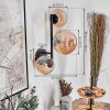 Chehalis Lampada a sfera, Applique Ambrato, 3-Luci