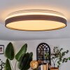 Sofo Plafoniera LED Nero, 1-Luce, Telecomando