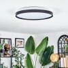 Sofo Plafoniera LED Nero, 1-Luce, Telecomando