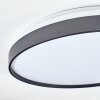 Sofo Plafoniera LED Nero, 1-Luce, Telecomando