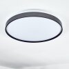 Sofo Plafoniera LED Nero, 1-Luce, Telecomando