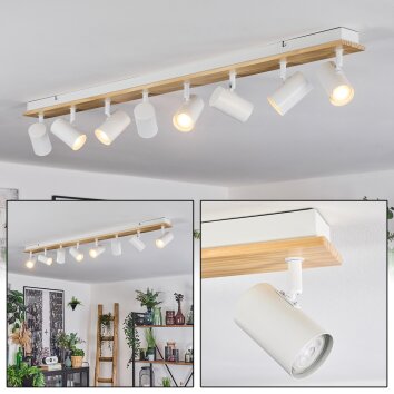 Gesteira Plafoniera, Faretto da soffitto Écru, Bianco, 8-Luci