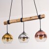 Koyoto Lampadario a sospensione, Lampada a sfera, Lampada a sospensione Écru, Nero, 3-Luci