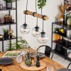 Ripoll Lampadario a sospensione, Lampada a sfera, Lampada a sospensione Écru, Nero, 3-Luci