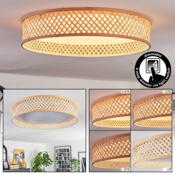 Barroco Plafoniera LED Écru, Bianco, 1-Luce