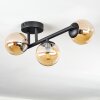 Chehalis Plafoniera, Lampada a sfera Ambrato, 3-Luci