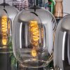Apedo Lampadario a sospensione, Lampada a sospensione Chiaro, Grigio fumo, 3-Luci