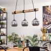 Ripoll Lampadario a sospensione, Lampada a sfera, Lampada a sospensione Écru, Nero, 3-Luci