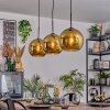 Koyoto Lampadario a sospensione, Lampada a sfera, Lampada a sospensione Nero, 3-Luci