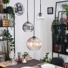 Koyoto Lampadario a sospensione, Lampada a sfera, Lampada a sospensione Nero, 3-Luci