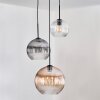 Koyoto Lampadario a sospensione, Lampada a sfera, Lampada a sospensione 30 cm Nero, 3-Luci