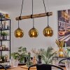 Koyoto Lampadario a sospensione, Lampada a sfera, Lampada a sospensione Écru, Nero, 3-Luci