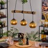 Koyoto Lampadario a sospensione, Lampada a sfera, Lampada a sospensione Écru, Nero, 3-Luci