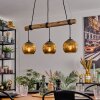 Koyoto Lampadario a sospensione, Lampada a sfera, Lampada a sospensione Écru, Nero, 3-Luci
