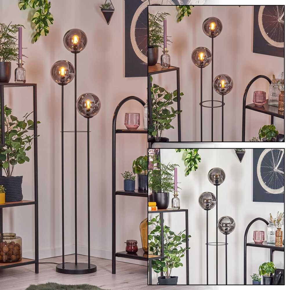 Gastor Lampada da terra Nero, 3-Luci main product photo