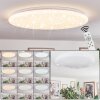 Junor Plafoniera LED Bianco, 1-Luce, Telecomando