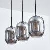 Apedo Lampadario a sospensione, Lampada a sospensione Grigio fumo, 3-Luci
