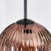 Koyoto Lampadario a sospensione, Lampada a sfera, Lampada a sospensione Nero, 3-Luci