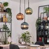 Koyoto Lampadario a sospensione, Lampada a sfera, Lampada a sospensione Nero, 3-Luci