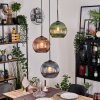 Koyoto Lampadario a sospensione, Lampada a sfera, Lampada a sospensione Nero, 3-Luci