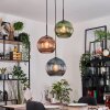 Koyoto Lampadario a sospensione, Lampada a sfera, Lampada a sospensione Nero, 3-Luci