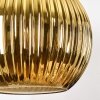 Koyoto Lampadario a sospensione, Lampada a sfera, Lampada a sospensione Nero, 3-Luci