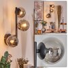 Chehalis Lampada a sfera, Applique Grigio fumo, 3-Luci