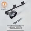 Chehalis Lampada a sfera, Applique Ambrato, 3-Luci