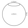 Gastor Vetro di ricambio, pezzo di ricambio 25 cm Grigio fumo