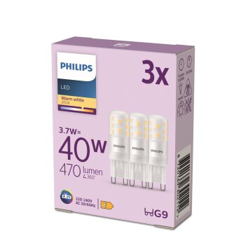 Philips set di 3 pezzi LED GU9 3,2 Watt 2700 Kelvin 400 Lumen