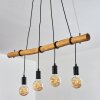 Seegaard Lampada a Sospensione Legno chiaro, Nero, 4-Luci