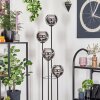 Koyoto Lampada da terra 30 cm Legno scuro, Nero, 4-Luci