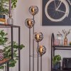 Koyoto Lampada da terra 30 cm Legno scuro, Nero, 4-Luci