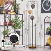 Gastor Lampada da terra 30 cm Legno scuro, Nero, 4-Luci