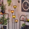 Koyoto Lampada da terra Legno scuro, Nero, 4-Luci