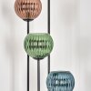 Koyoto Lampada da terra Legno scuro, Nero, 4-Luci