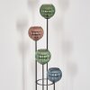 Koyoto Lampada da terra Legno scuro, Nero, 4-Luci