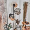 Chehalis Lampada a sfera, Applique Ambrato, Grigio fumo, 3-Luci