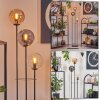 Gastor Lampada da terra 30 cm Nero, 3-Luci