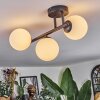 Chehalis Plafoniera, Lampada a sfera Bianco, 3-Luci