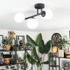 Chehalis Plafoniera, Lampada a sfera Bianco, 3-Luci