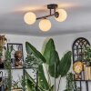 Chehalis Plafoniera, Lampada a sfera Bianco, 3-Luci