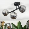 Chehalis Plafoniera, Lampada a sfera Grigio fumo, 3-Luci