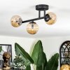 Chehalis Plafoniera, Lampada a sfera Ambrato, 3-Luci