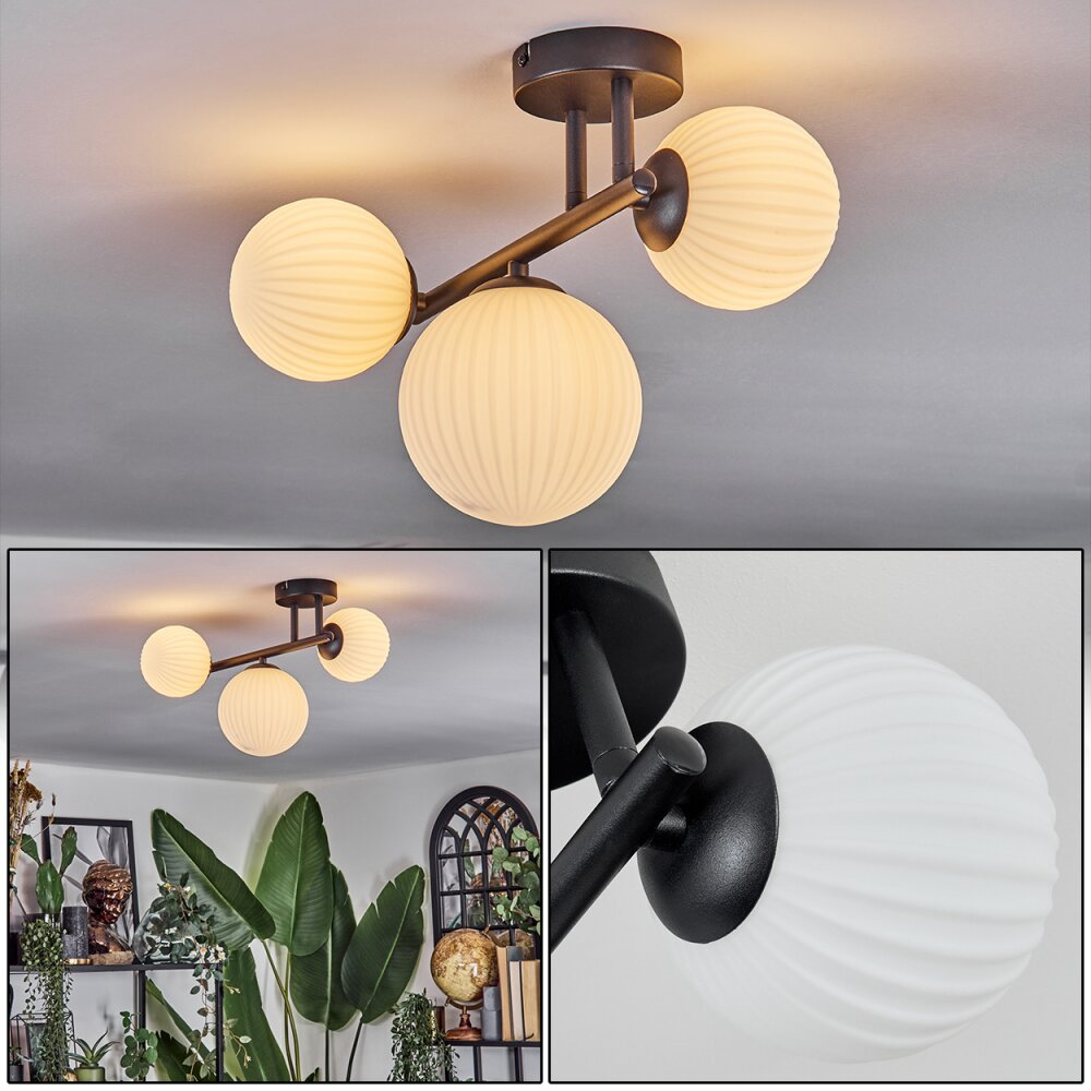 Chehalis Plafoniera, Lampada a sfera Bianco, 3-Luci main product photo