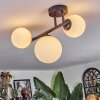 Chehalis Plafoniera, Lampada a sfera Bianco, 3-Luci